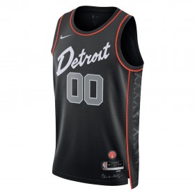 NBA Mænd Trøje Detroit Pistons Custom 2023-24 Nike City Edition Sort Swingman